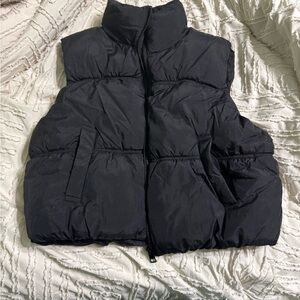 Love Tree Black Puffer Vest